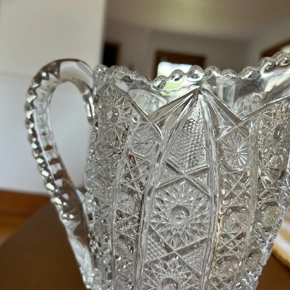 Antique Glass Pitcher / Vase (early 1900’s) - Picture 4 of 6